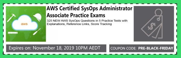 AWS Certified SysOps Administrator Coupon