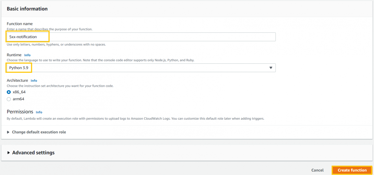 Real-time Monitoring of 5XX Errors using AWS Lambda, CloudWatch Logs ...