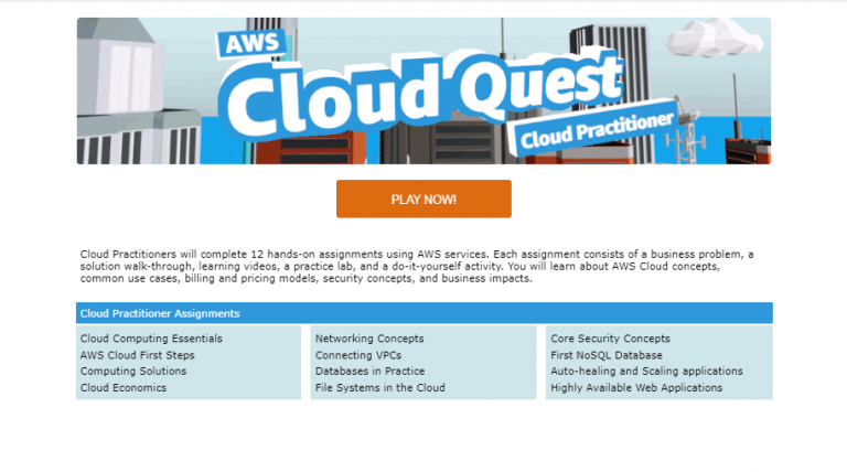 Exploring AWS Cloud Quest: Cloud Practitioner Game - Tutorials Dojo