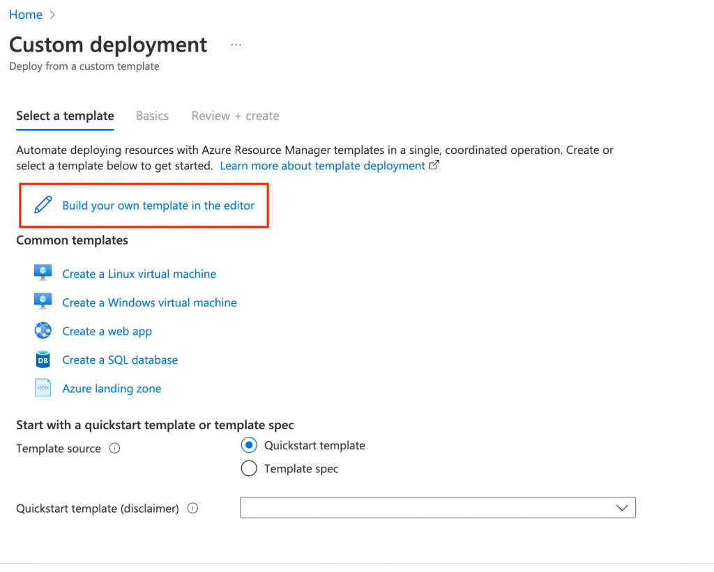 Automate Resources in Azure using ARM templates
