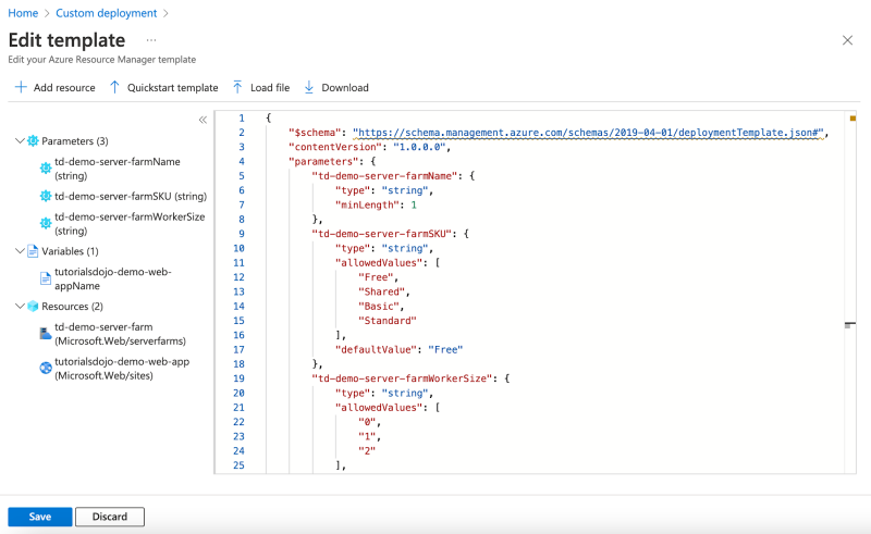 Automate Resources In Azure Using ARM Templates   ARM Template 7 800x491 