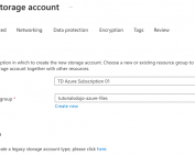 Creating And Mounting An Azure File Share