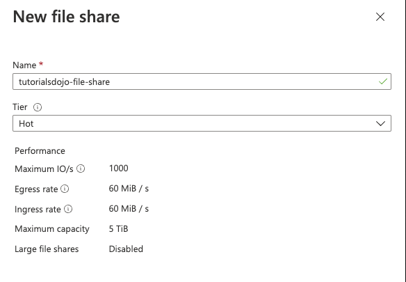 Creating And Mounting An Azure File Share
