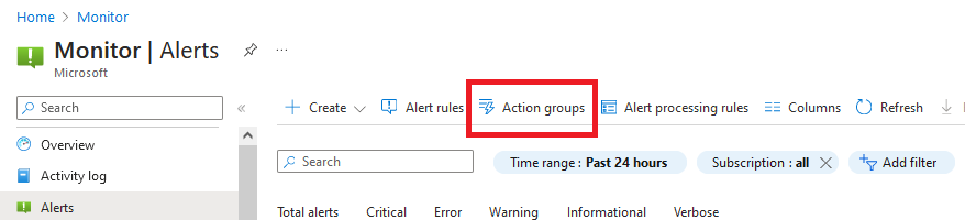 How to Set Up Alerts Rules and Action Groups in Azure Monitor