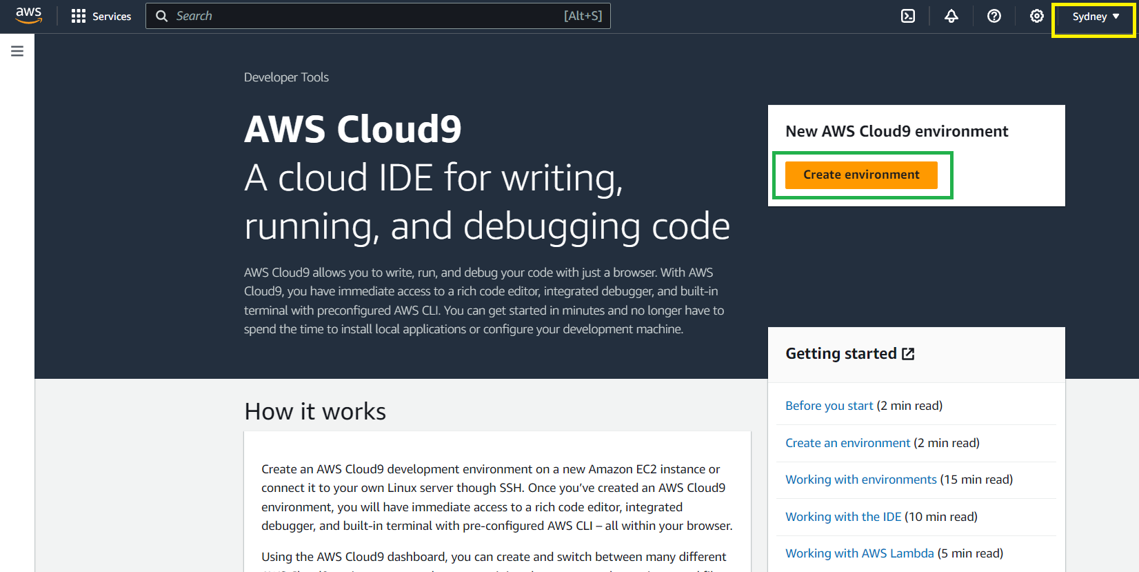 Setting Up Development Environments with AWS Cloud9