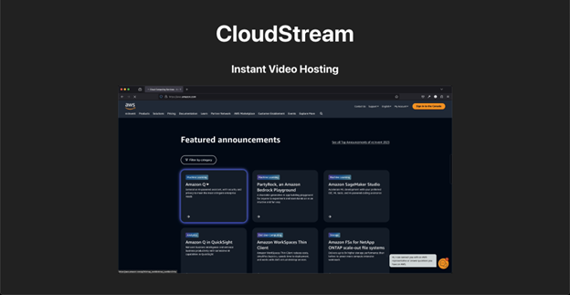Building a Simple Video Hosting Service using Amazon CloudFront, Amazon S3, and AWS Amplify