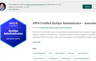My AWS Certified SYSOPS Administrator – Associate (SOA-C02) Exam Experience