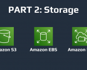 Amazon S3, Amazon EBS, and Amazon EFS