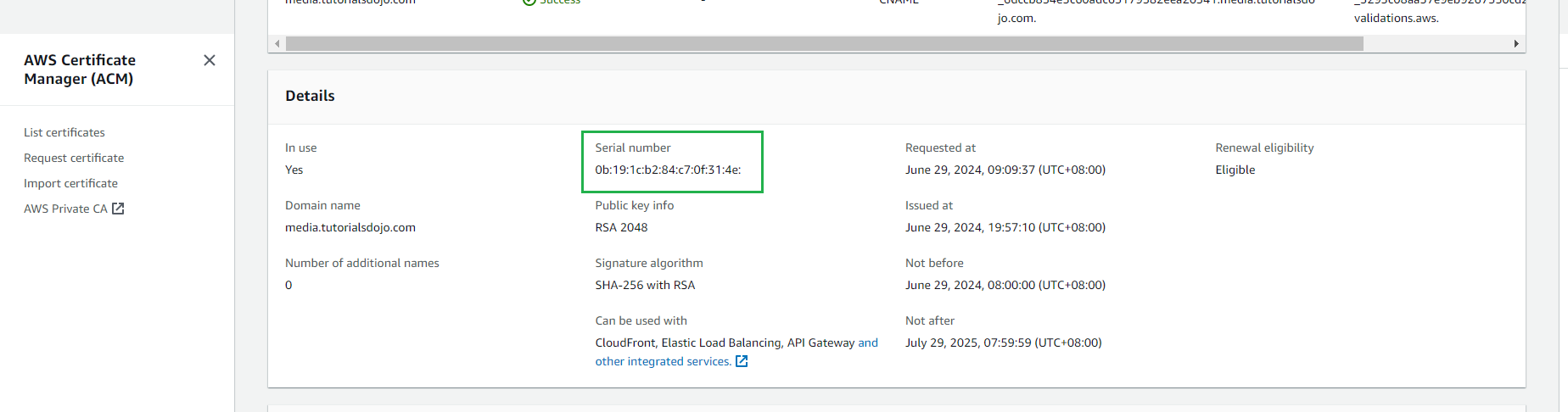 How to Change an AWS ACM Certificate on Amazon CloudFront Distribution