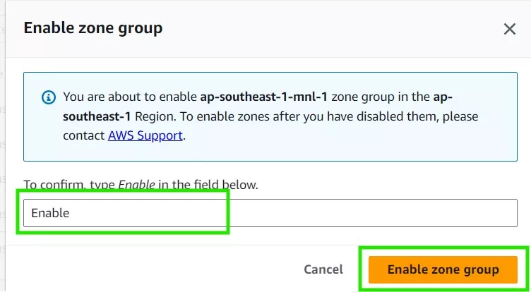 AWS Local Zone Manila