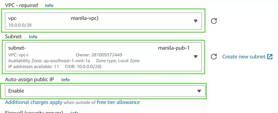 AWS Local Zone Manila