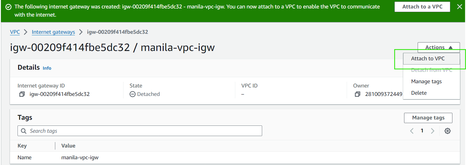 AWS Local Zone Manila