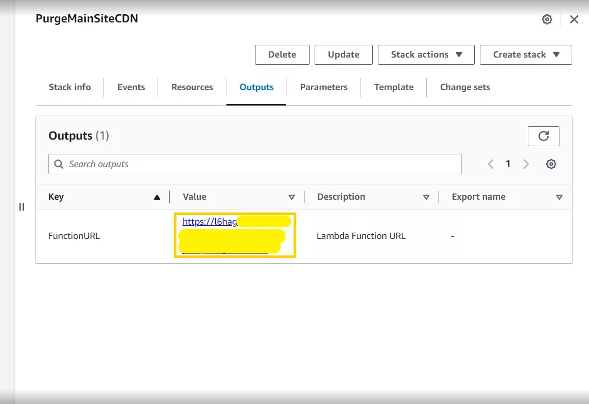 AWS CloudFormation - Lambda FunctionURL