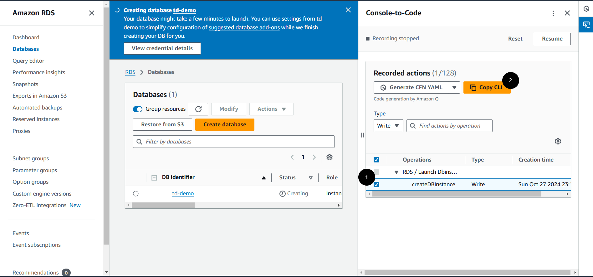 AWS Console-to-Code