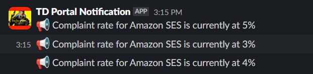 Monitoring Amazon SES- Slack Notification