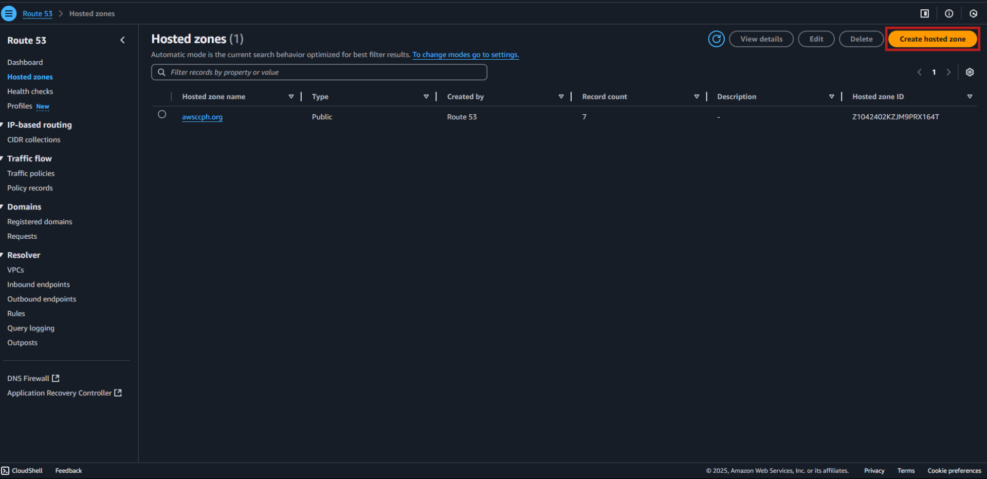 Route 53 Create Hosted Zones for DNS Management