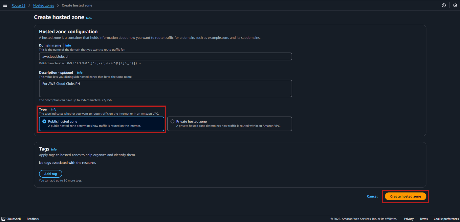 Creating a Hosted Zone for DNS Management