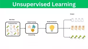 Unsupervised learning diagram. How does AI learn