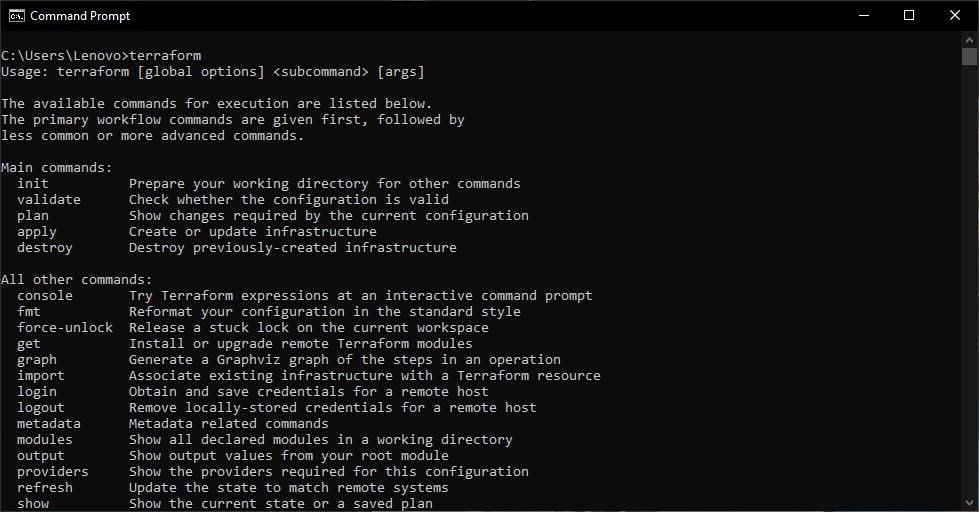Terraform Installation