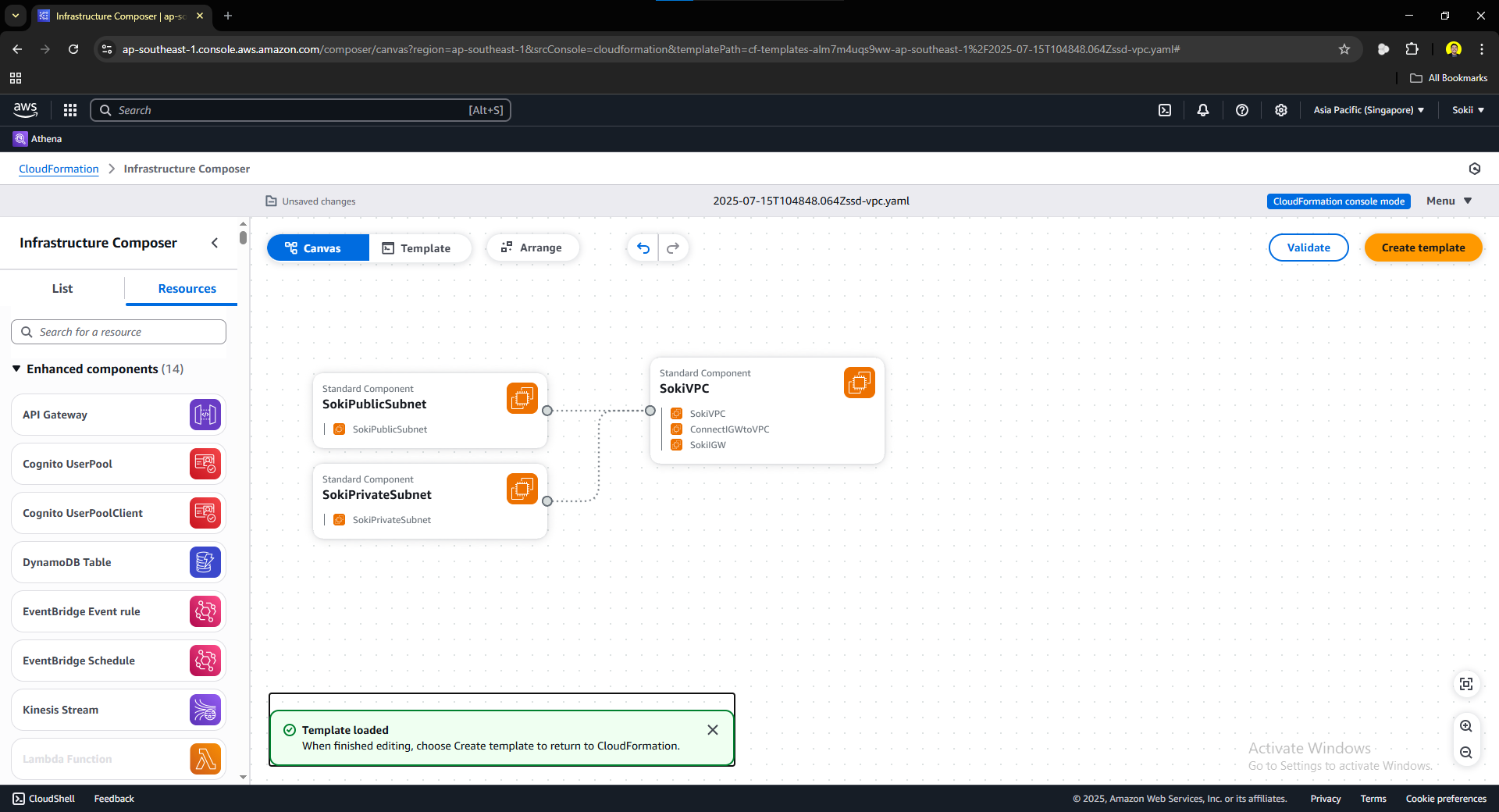 Canvas of CloudFormation