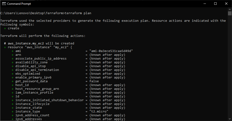Terraform Plan