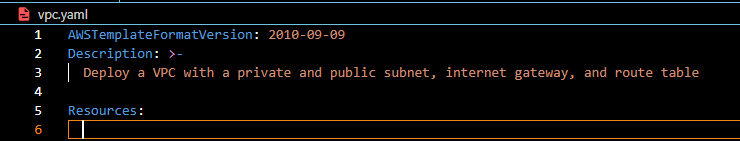 Resources Code - CloudFormation