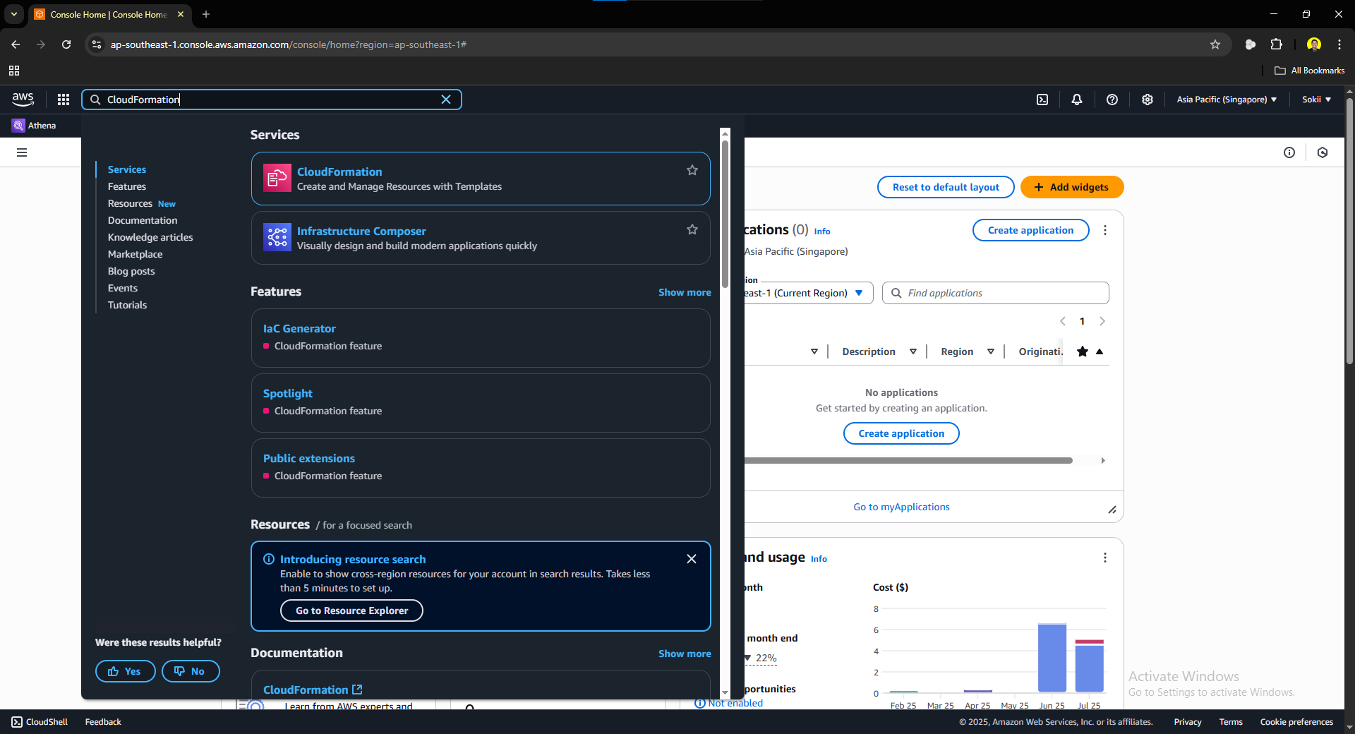 Search CloudFormation