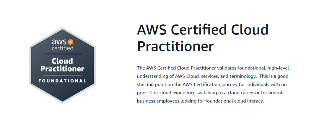 AWS Certified Cloud Practitioner Description