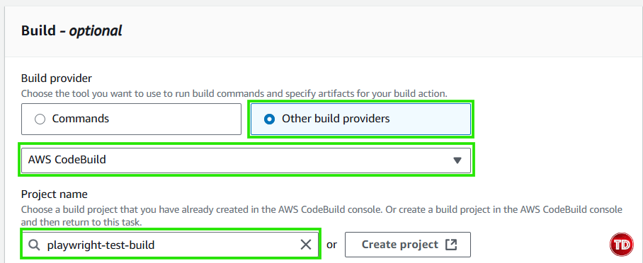 Linking your build project to your pipeline