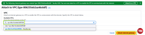 Attach Internet Gateway to VPC