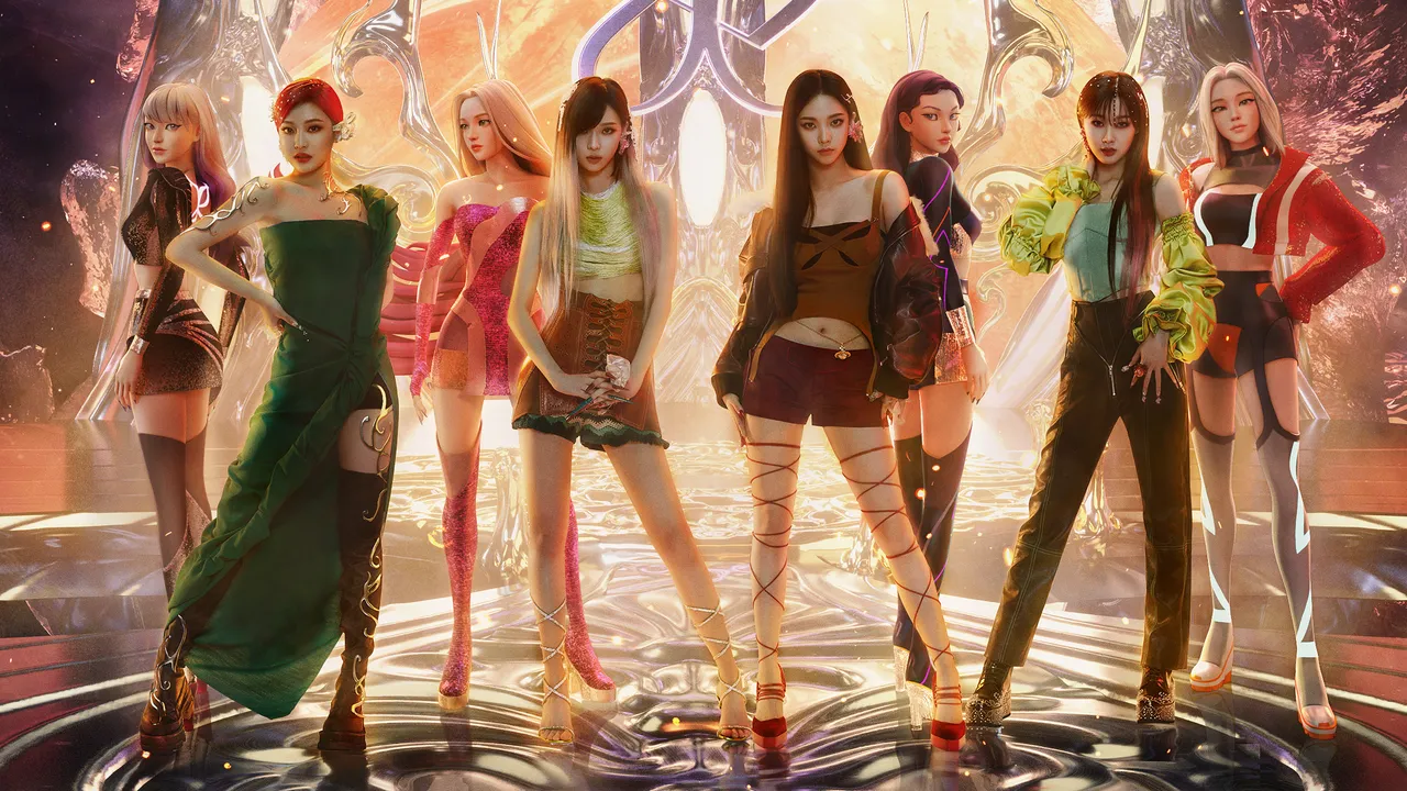 aespa with their aes in Next Level era
