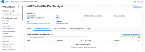 edit subnet associations