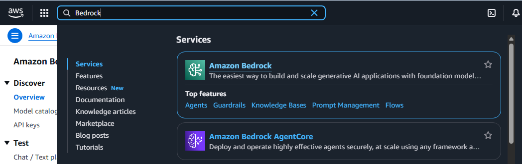 Open Amazon Bedrock
