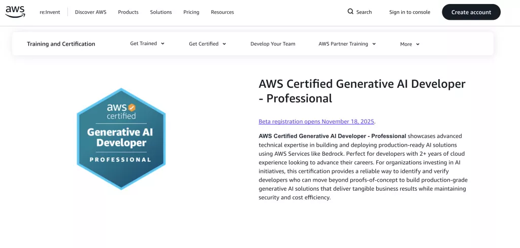 AWS Certified Generative AI Developer Professional Certification AIP-C01 Exam Guide and AIP-C01 examtopics List