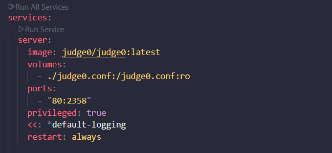docker-compose.yml configuration