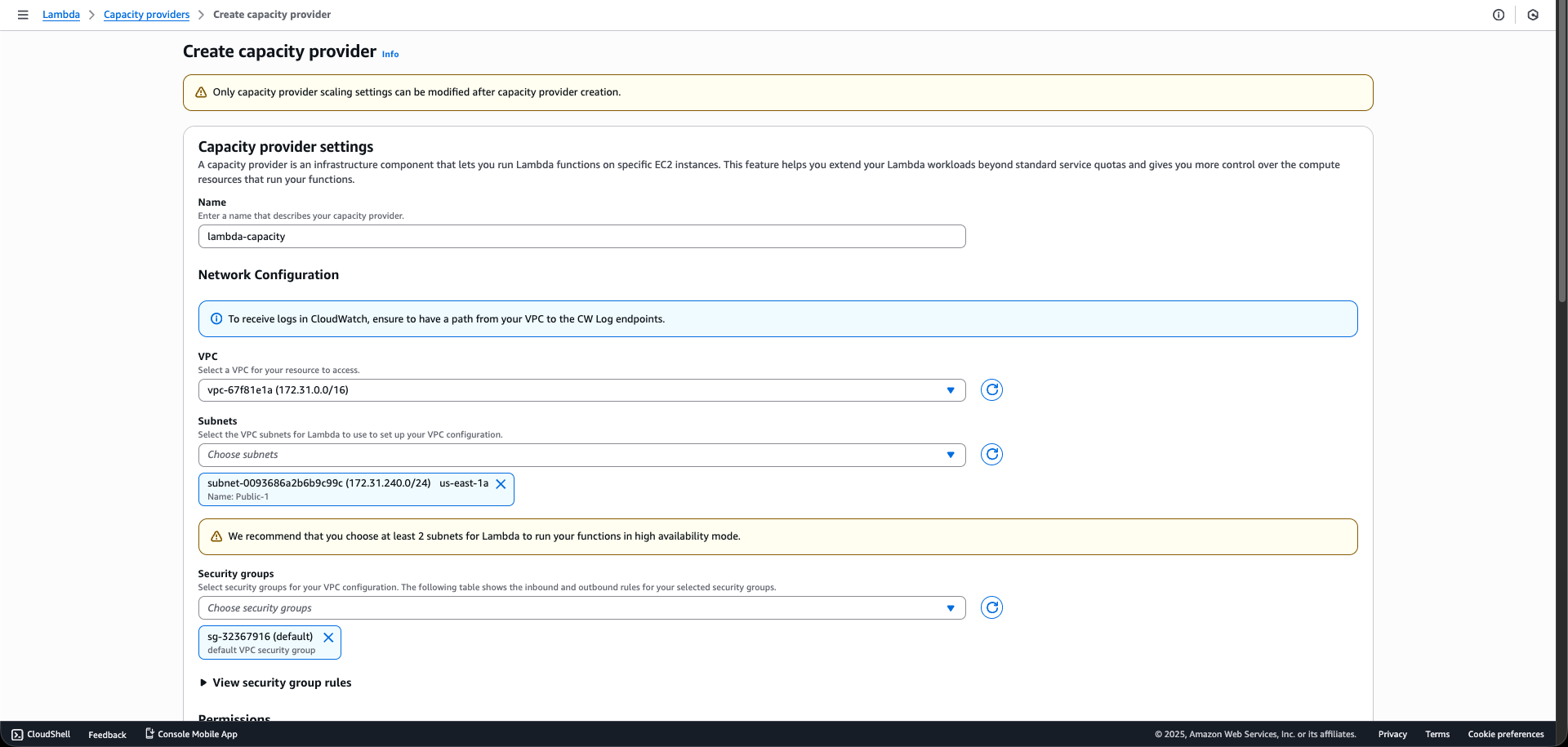 Step 2.3: Basic Settings
