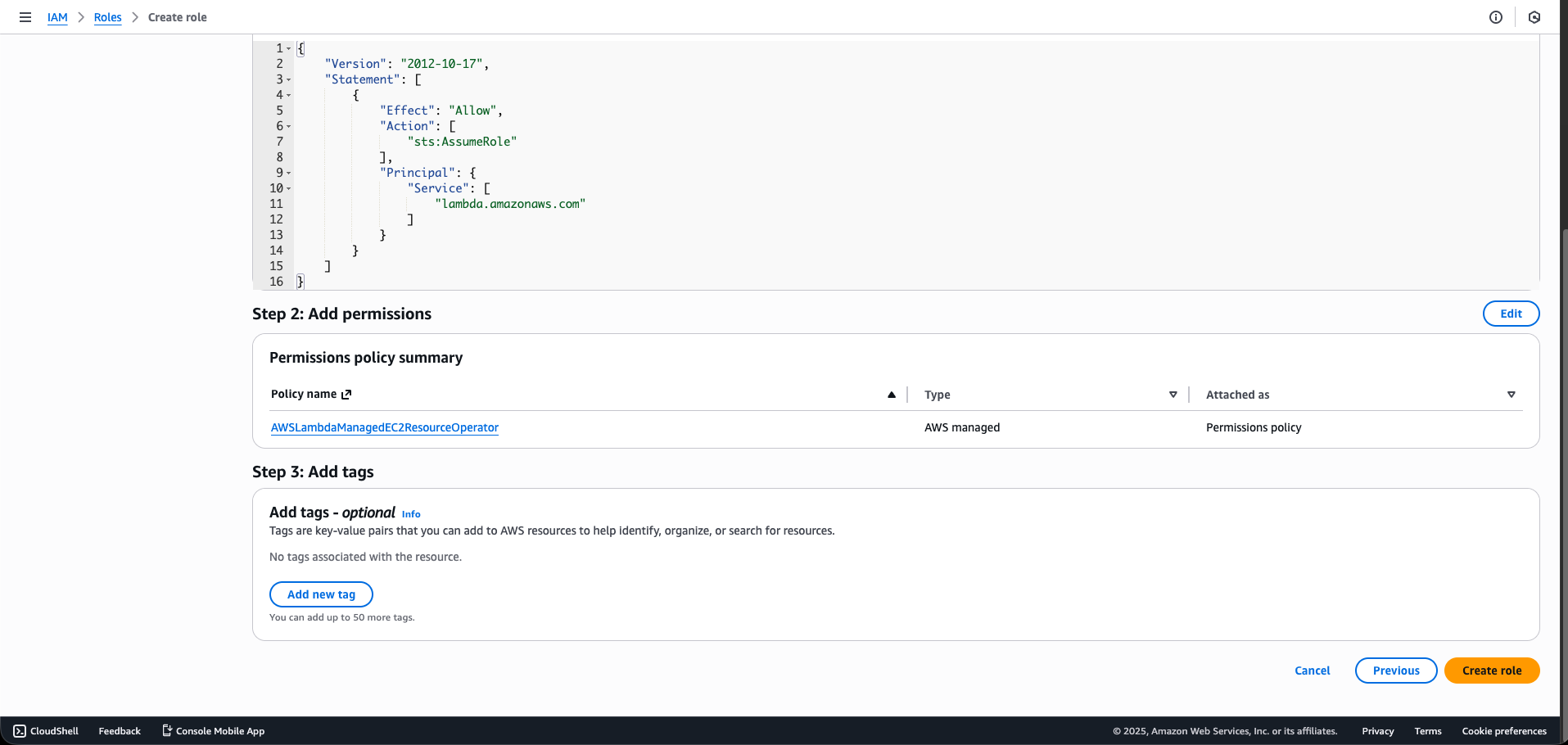 Step 1.4: Name and Create