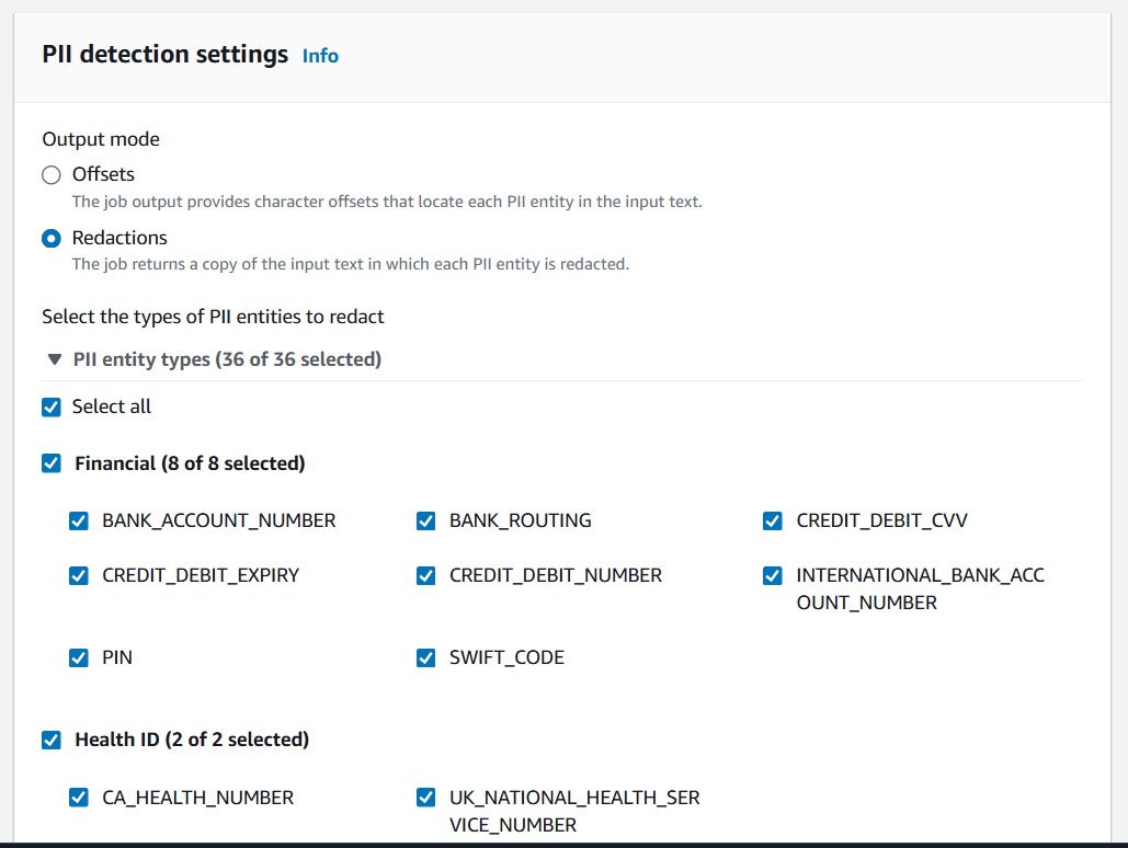 Detecting and Redacting PII with Amazon Comprehend