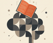 Brain visualization taking in a book