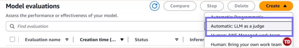 Creating LLM-as-a-Judge evaluation job on Amazon Bedrock with Nova Lite generator and Claude judge