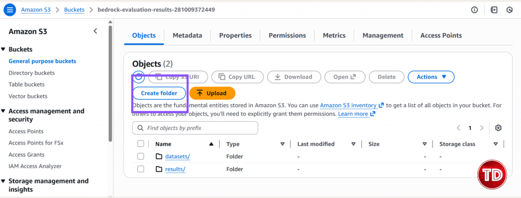 Creating S3 bucket to store evaluation datasets for Amazon Bedrock LLM-as-a-Judge with Nova Lite