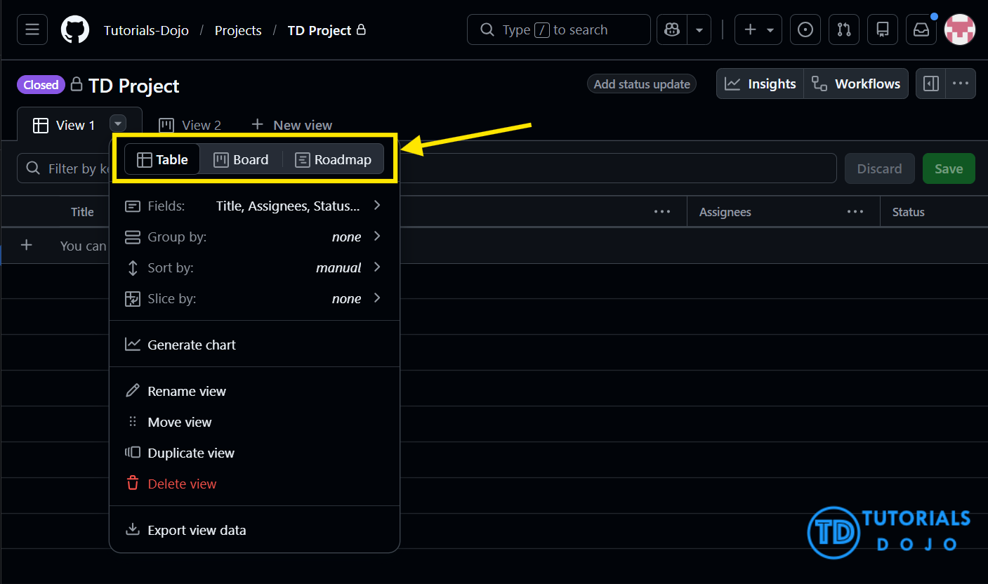 GitHub Project View Layouts