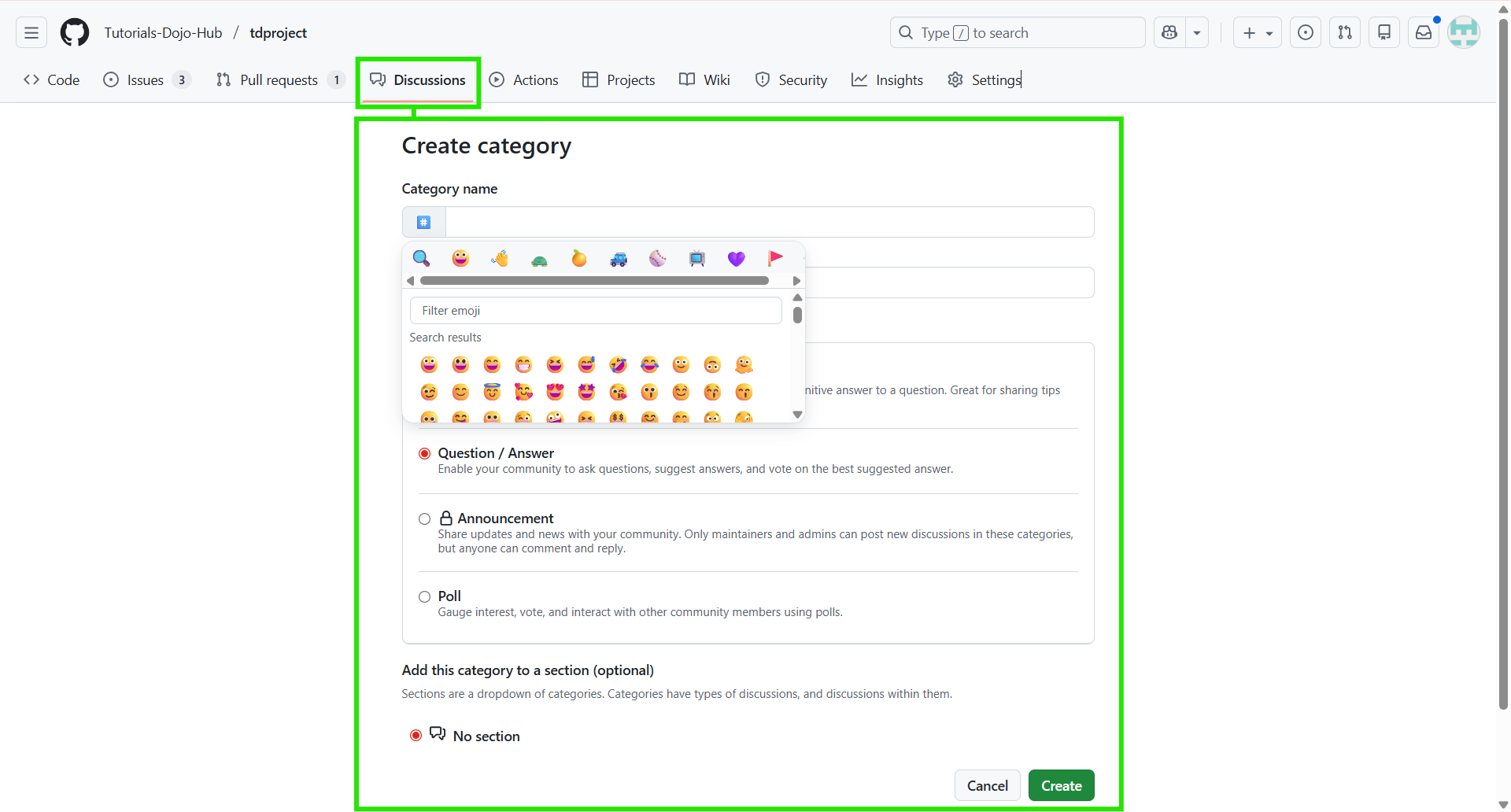 TD_GitHub Discussions Create Category_05Jan25