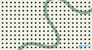 Abstract audio sound wave moving through medium