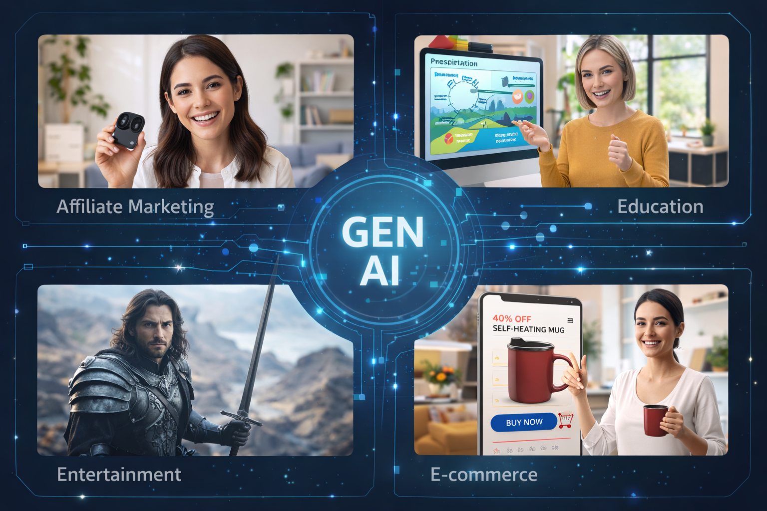 Generative AI transforming industries