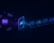 AI workflow system with multiple steps compared to a single prompt interaction
