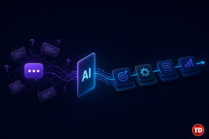 AI workflow system with multiple steps compared to a single prompt interaction