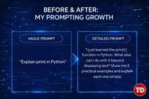 Before & after: my prompting growth
