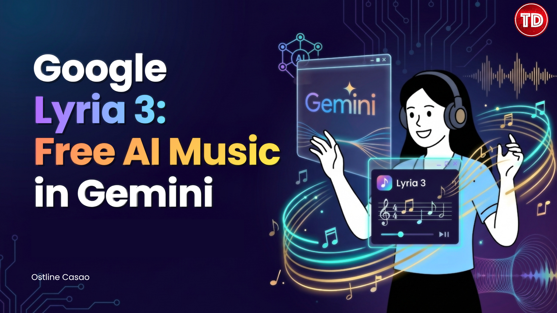 Thumbnail for Google Lyria 3 blog.
