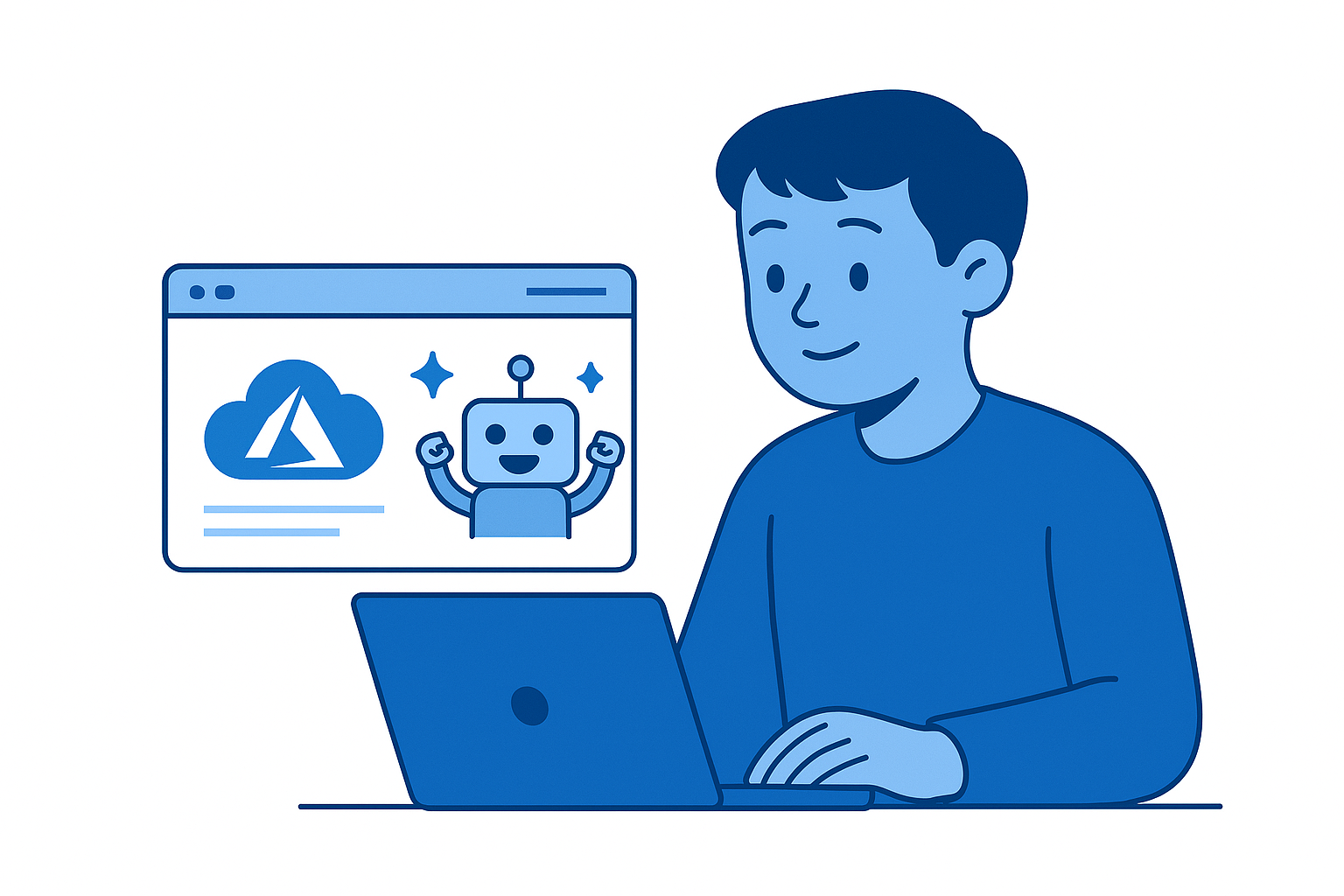 beginner successfully building first AI agent on Azure cloud platform